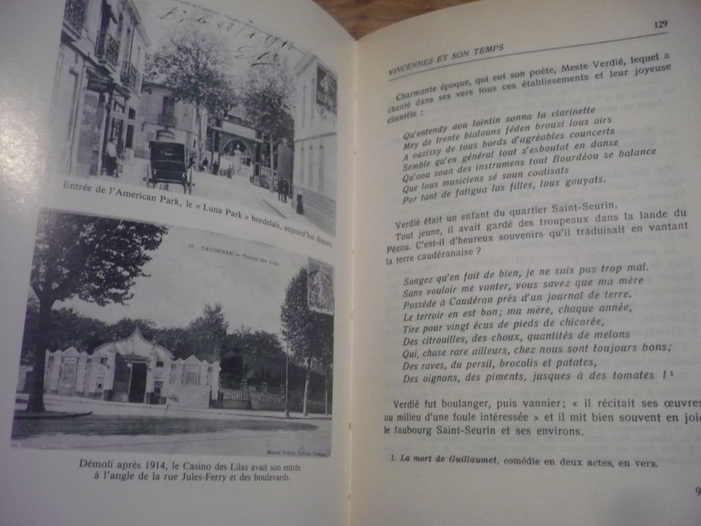 HISTOIRE DE CAUD&Eacute;RAN et ses quartiers par Henri CIRAN (1989) Livres et BD