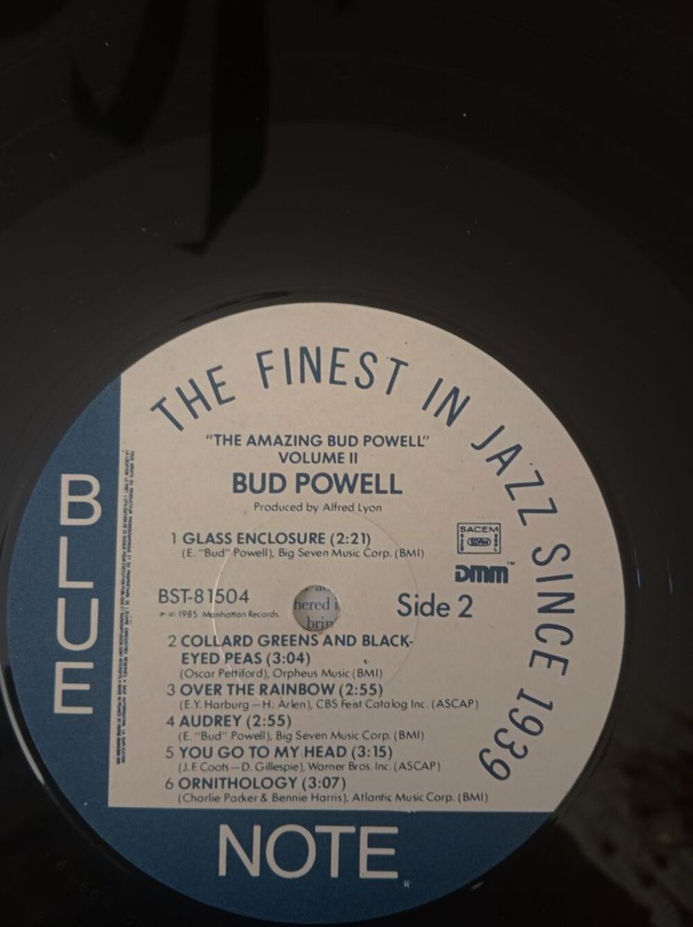33 tours Bud POWELL The amazing volume 2 CD et vinyles