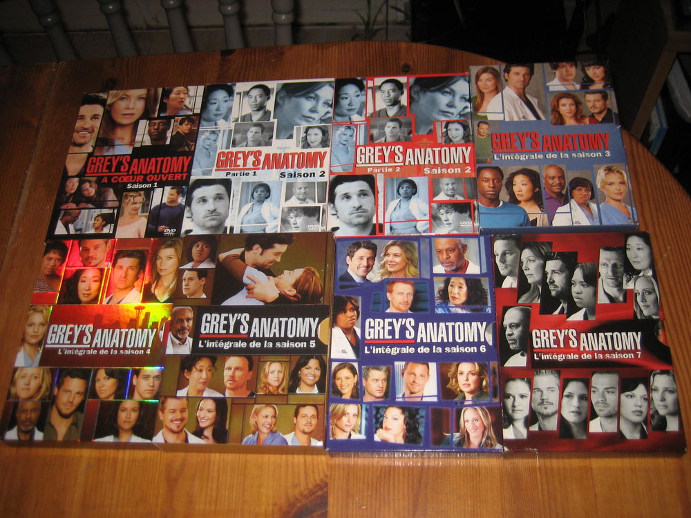 lot dvd GREY'S ANATOMY SAISON 1 A 7 complet 8 coffrets 41 dvd DVD et blu-ray