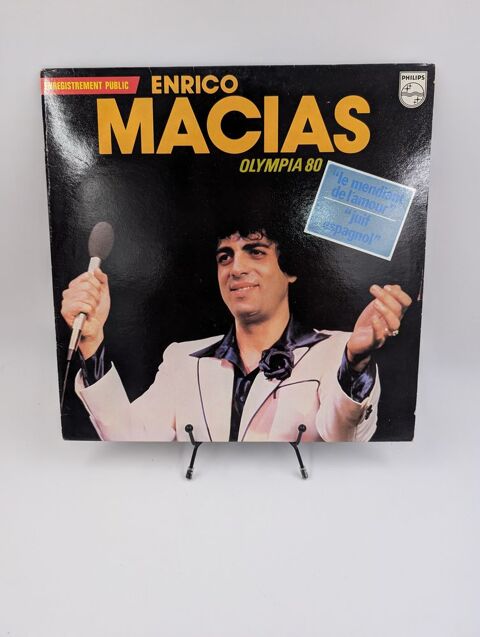 Vinyle 33 tours Enregistrement Public Enrico Macias Olympia  5 Vulbens (74)