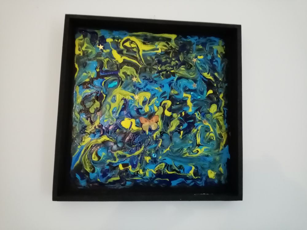 TABLEAU PEINTURE SUR BOIS Décoration