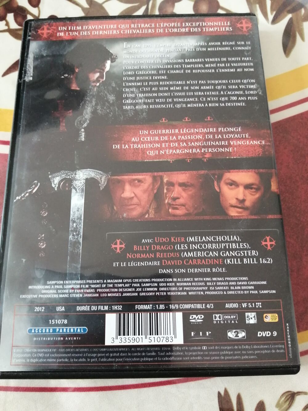 LA NUIT DU TEMPLIER DVD et blu-ray