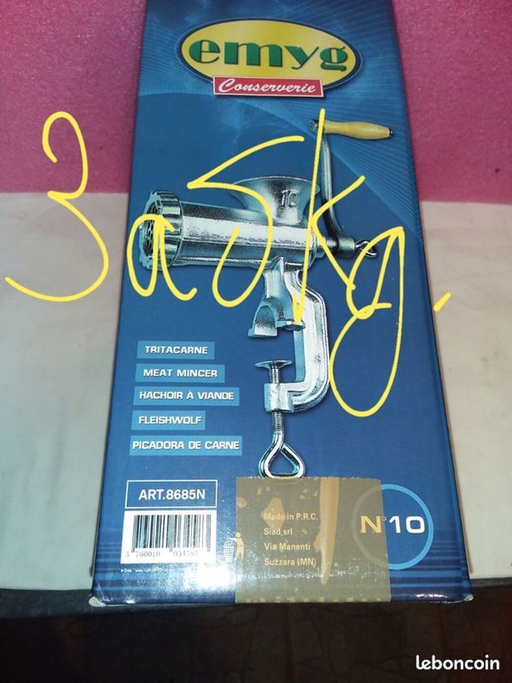 Hachoir a viande emig n&deg;10 Bricolage