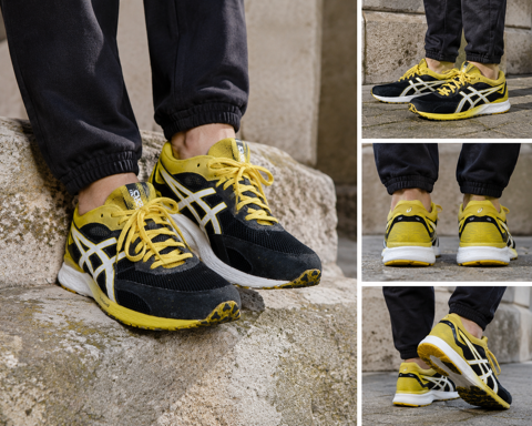 Baskets garçon 40 chaussures sport noir jaune TBE 39 Brienne-le-Château (10)