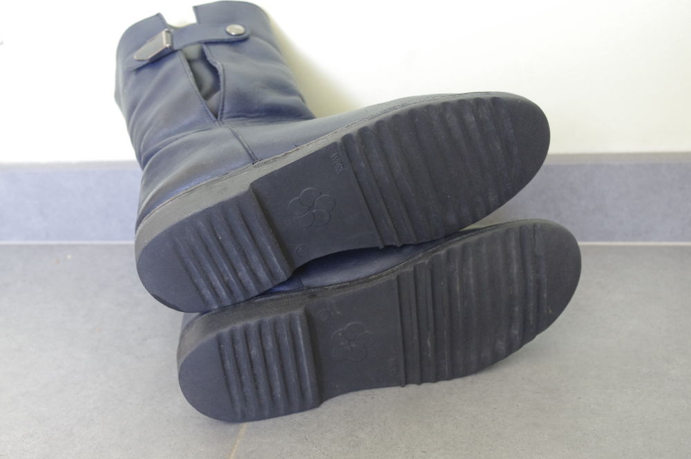 Bottines fourr&eacute;es bleues P37 Chaussures