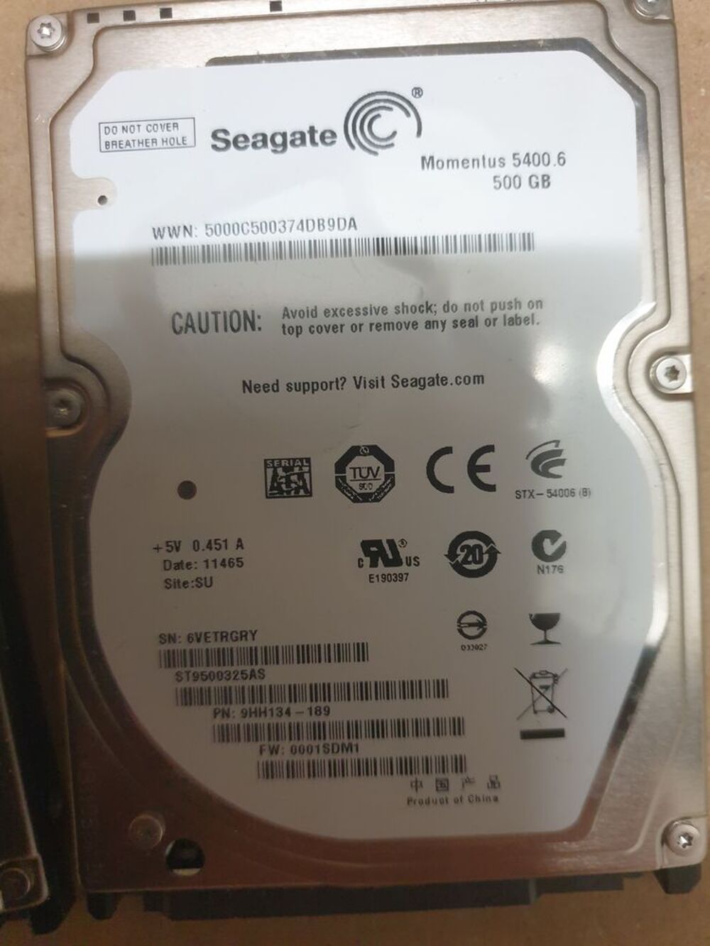 Lot de disques durs portables &agrave; r&eacute;parer Matériel informatique