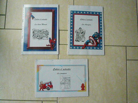 Cahiers d'activits Pompiers, Marvel et Avengers. 3 Franqueville-Saint-Pierre (76)