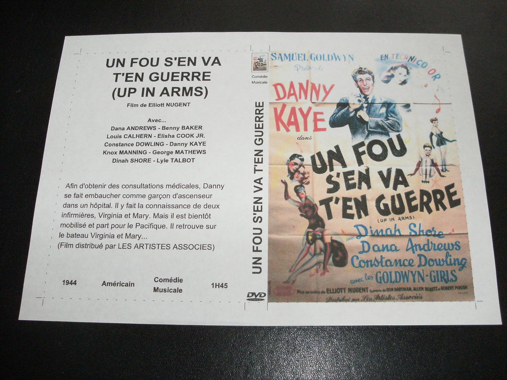 Film : " Un fou s'en va t'en guerre " DVD et blu-ray