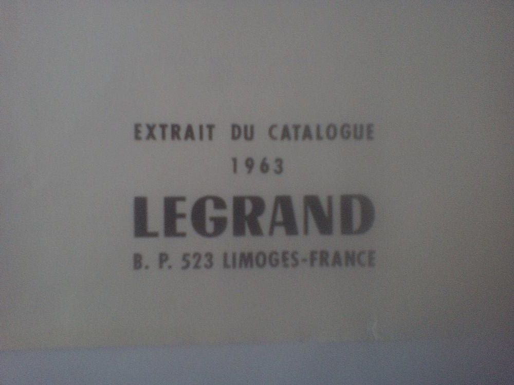 Prospectus publicitaire Legrand Limoges Saturne Encastr&eacute; 