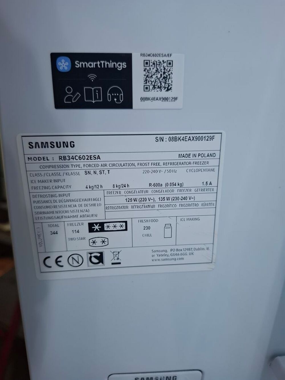 R&eacute;frig&eacute;rateur Samsung - Excellent &eacute;tat Electroménager