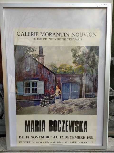Affiche Exposition Maria Boczsewska Galerie Morantin Nouvion 80 Loches (37)
