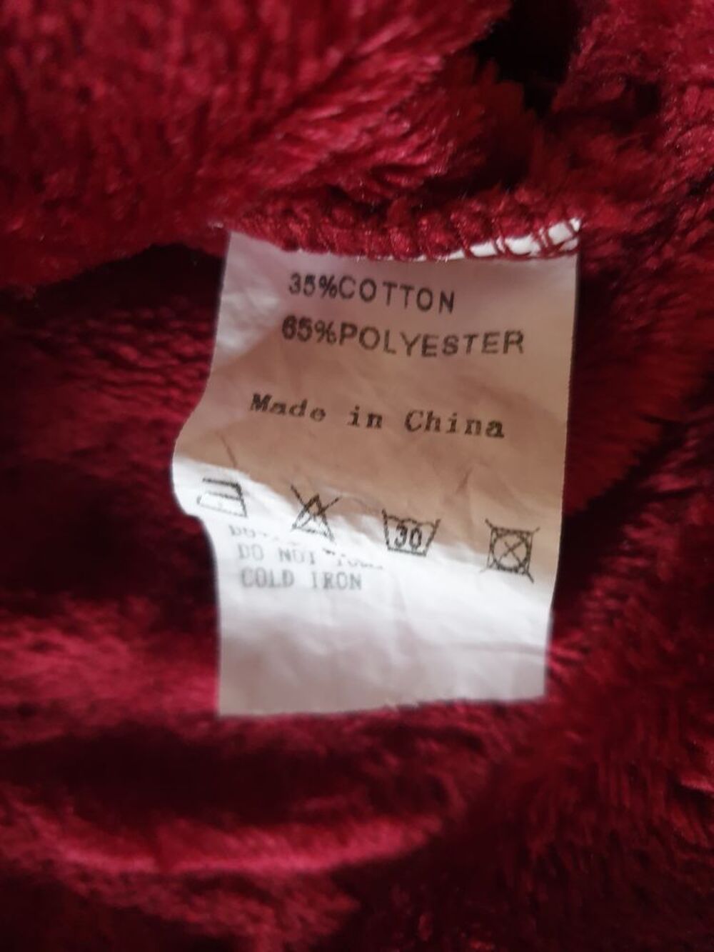 Sweat polaire rouge tout doux - L Vêtements