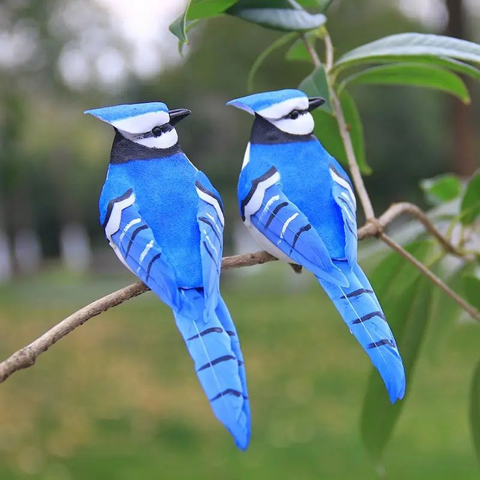 2 pièces d'Oiseaux en mousse 6 Lezoux (63)