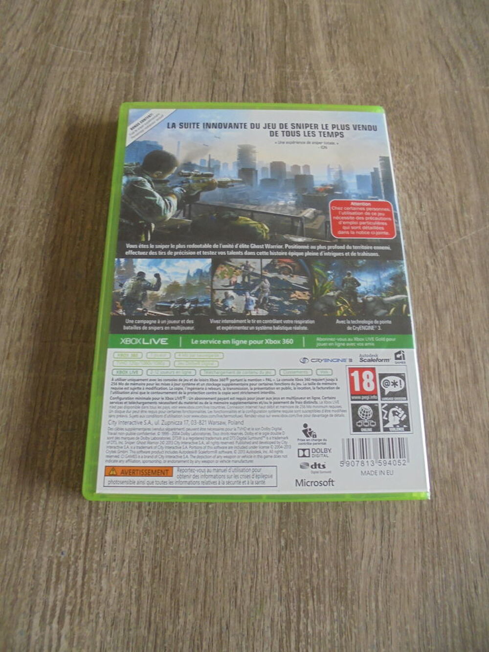 Jeu XBOX 360 - Sniper 2 Consoles et jeux vidéos