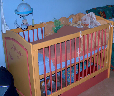 Lit � barreau en pin massif avec tiroir 65 Le Plessis-Robinson (92)