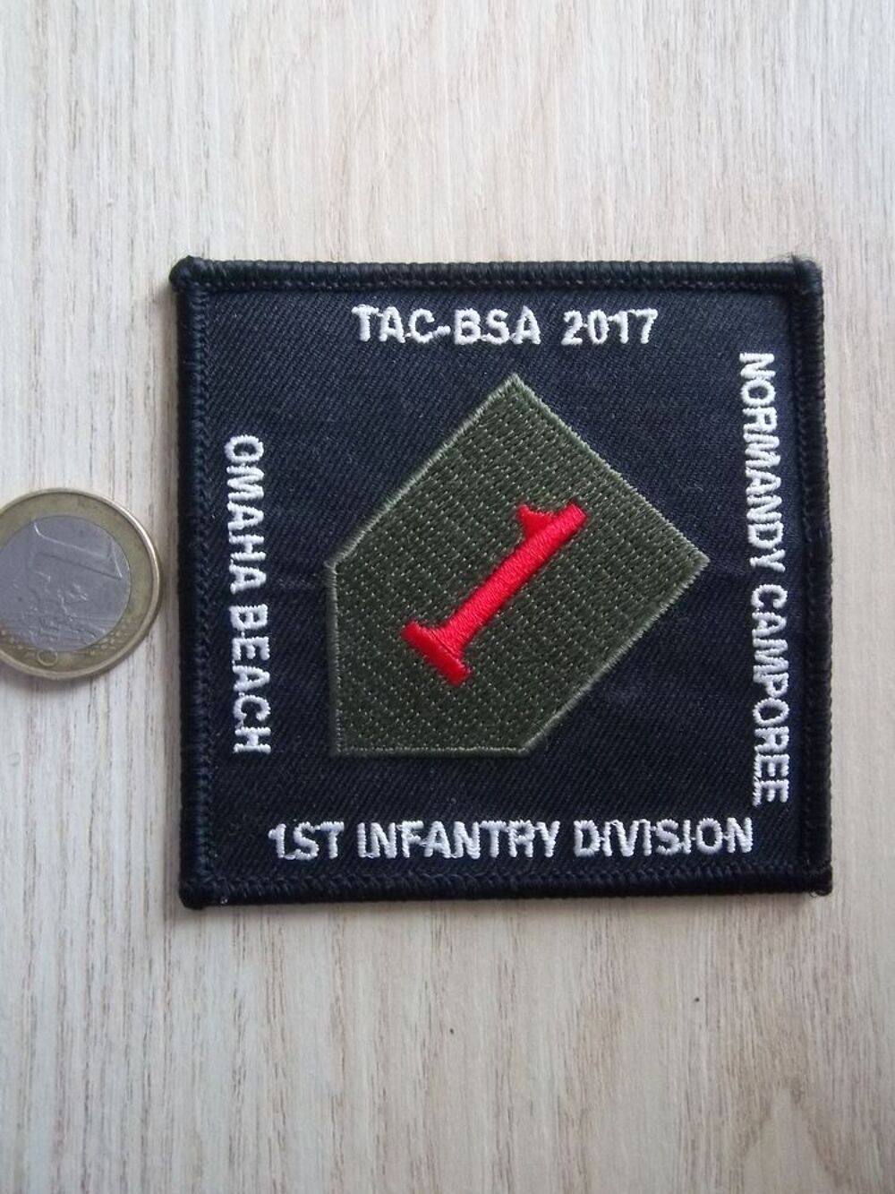 US Army insigne tissu &eacute;cusson militaire 1&egrave;re division d'infa 