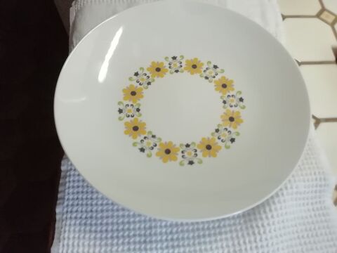 Grand plat porcelaine décoré année 1970 20 Noyelles-lès-Vermelles (62)