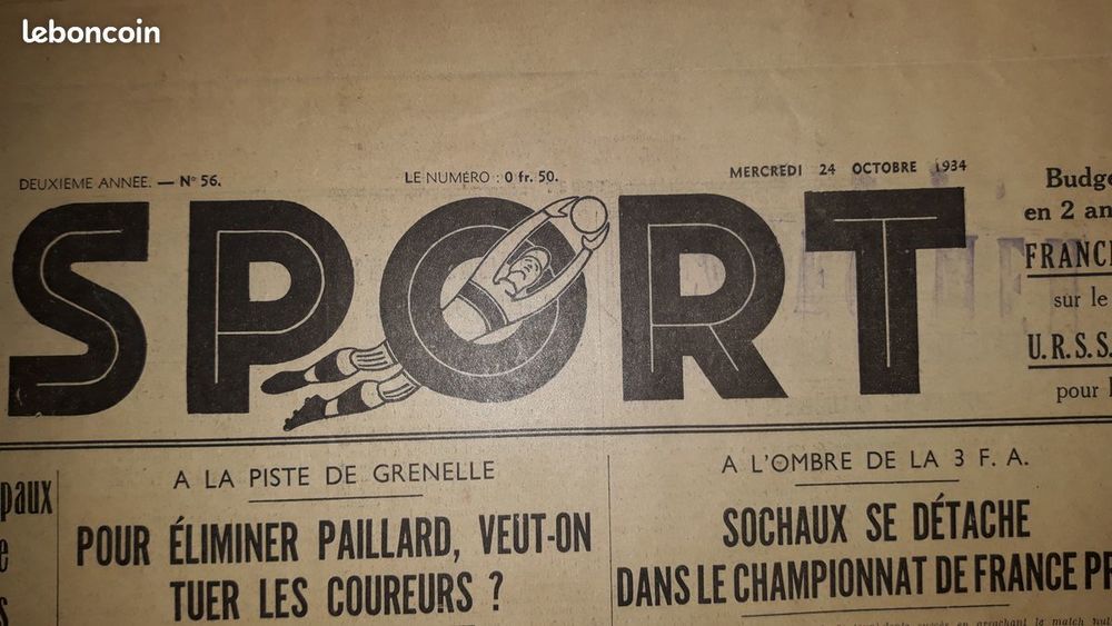 journaux ann&eacute;es 30 divers titres 