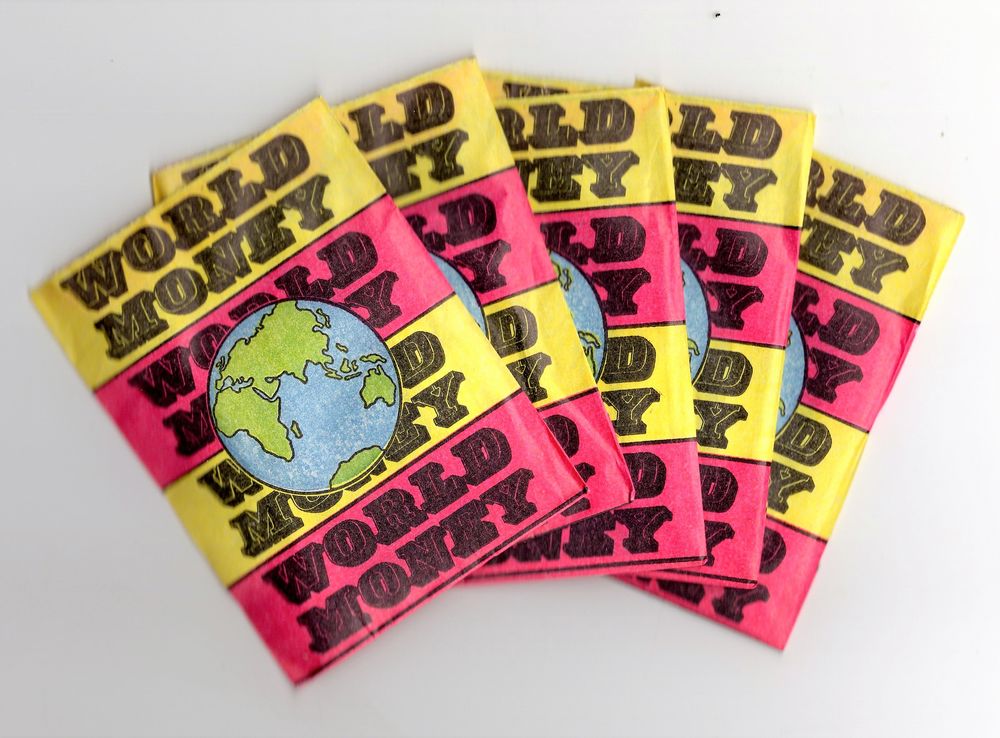 5 pochettes neuves World Money - Monty Hollande - No Panini 