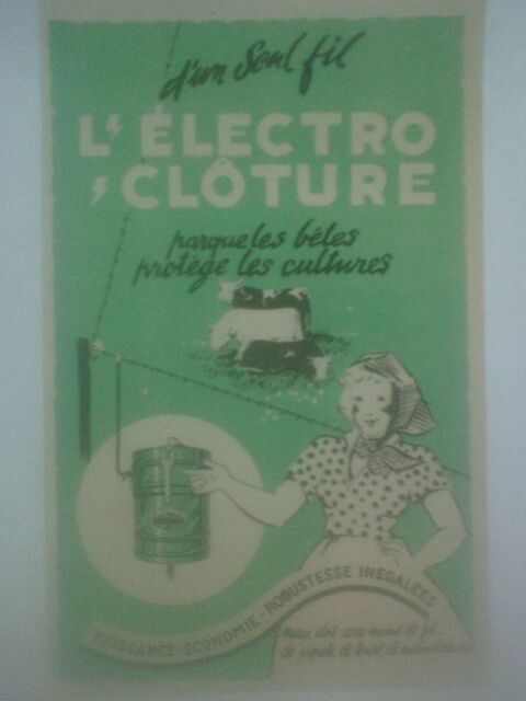 Vache Fermi�re L'Electro-Cl�ture Henri Vannier P�ronne Somme 0 N�rac (47)