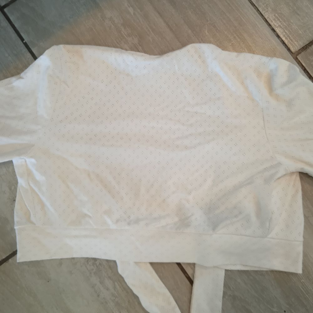 Bolero Promod blanc ceinture &agrave; la taille S 92% polyamide 8% Vêtements