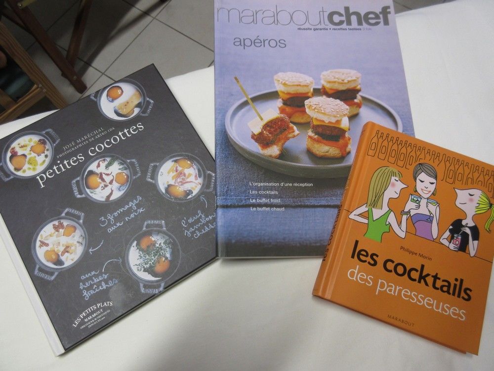 Livres cocktail + petites cocottes + ap&eacute;ro Livres et BD