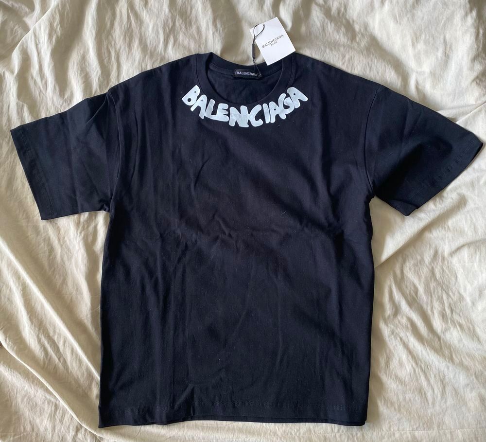 Tee-Shirt Balenciaga noir - manche courte - taille L - 100 Vtements