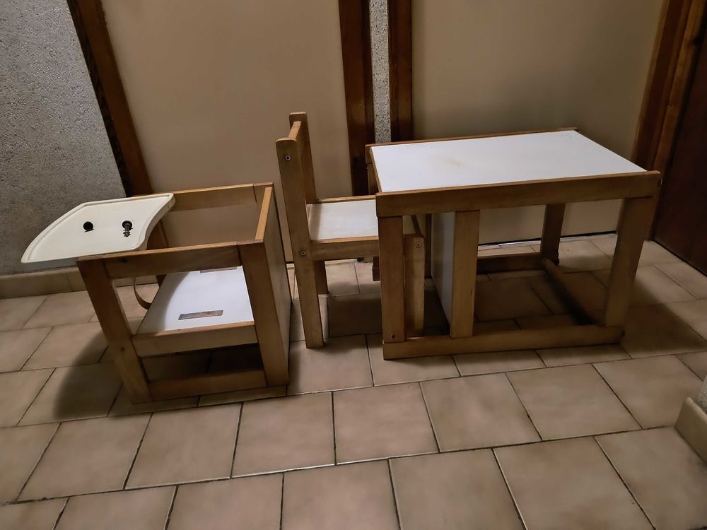 chaise haute pour b&eacute;b&eacute; transformable Mobilier enfants