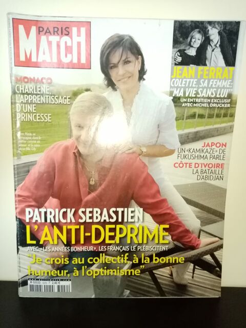Paris Match N� 3229 du 07/04/2011 - Patrick S�bastien : L'an 10 Angers (49)