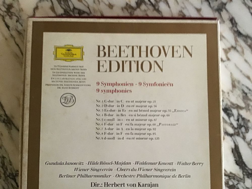 Beethoven - Les 9 symphonies CD et vinyles