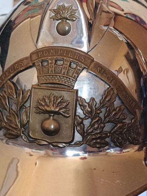 Casque pompier ancien Chelles (77)