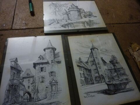 Gravures Pastel sous verre 12 Saint-Médard-en-Jalles (33)