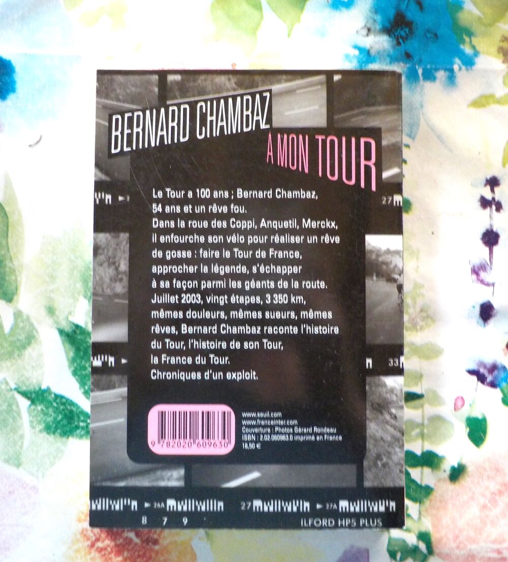A MON TOUR par Bernard CHAMBAZ Ed. du Seuil Livres et BD