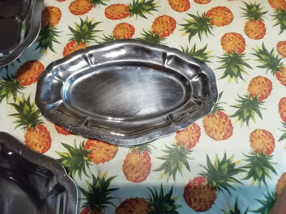 Lot de 3 plats inox Cuisine