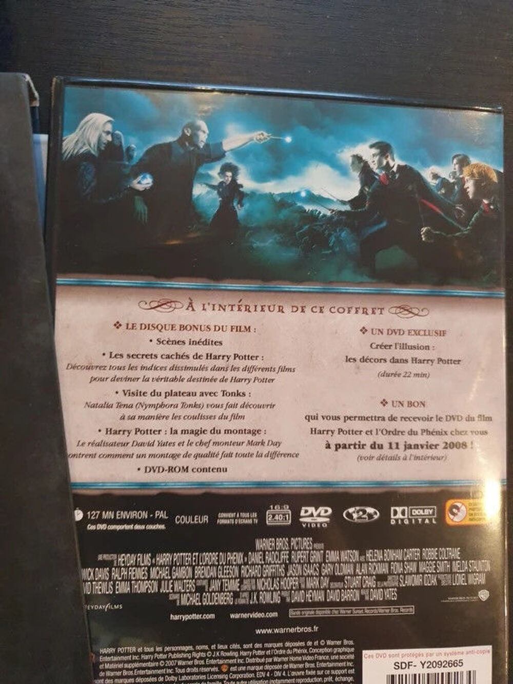DVD : Harry potter et l'ordre du phenix DVD et blu-ray