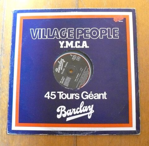 45t Maxi Village People : Y.M.C.A. - Barclay 758 002 Argenteuil (95)