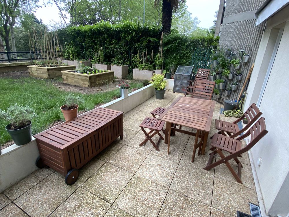 Salon de jardin ext&eacute;rieur Applaro Ikea
Meubles