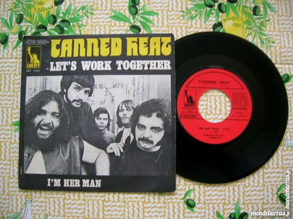45 TOURS CANNED HEAT Let's work together CD et vinyles