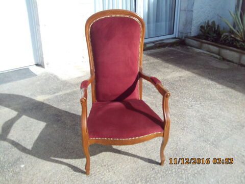 FAUTEUIL VOLTAIRE rouge / grenat 99 Ramous (64)