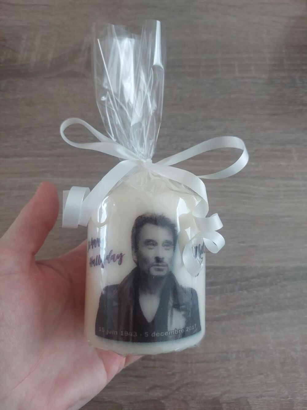 Bougie johnny hallyday Décoration