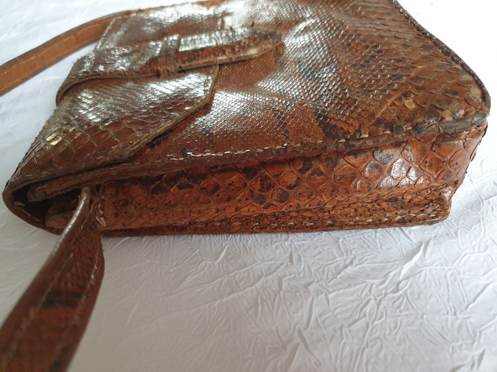 Sac croco vintage Maroquinerie