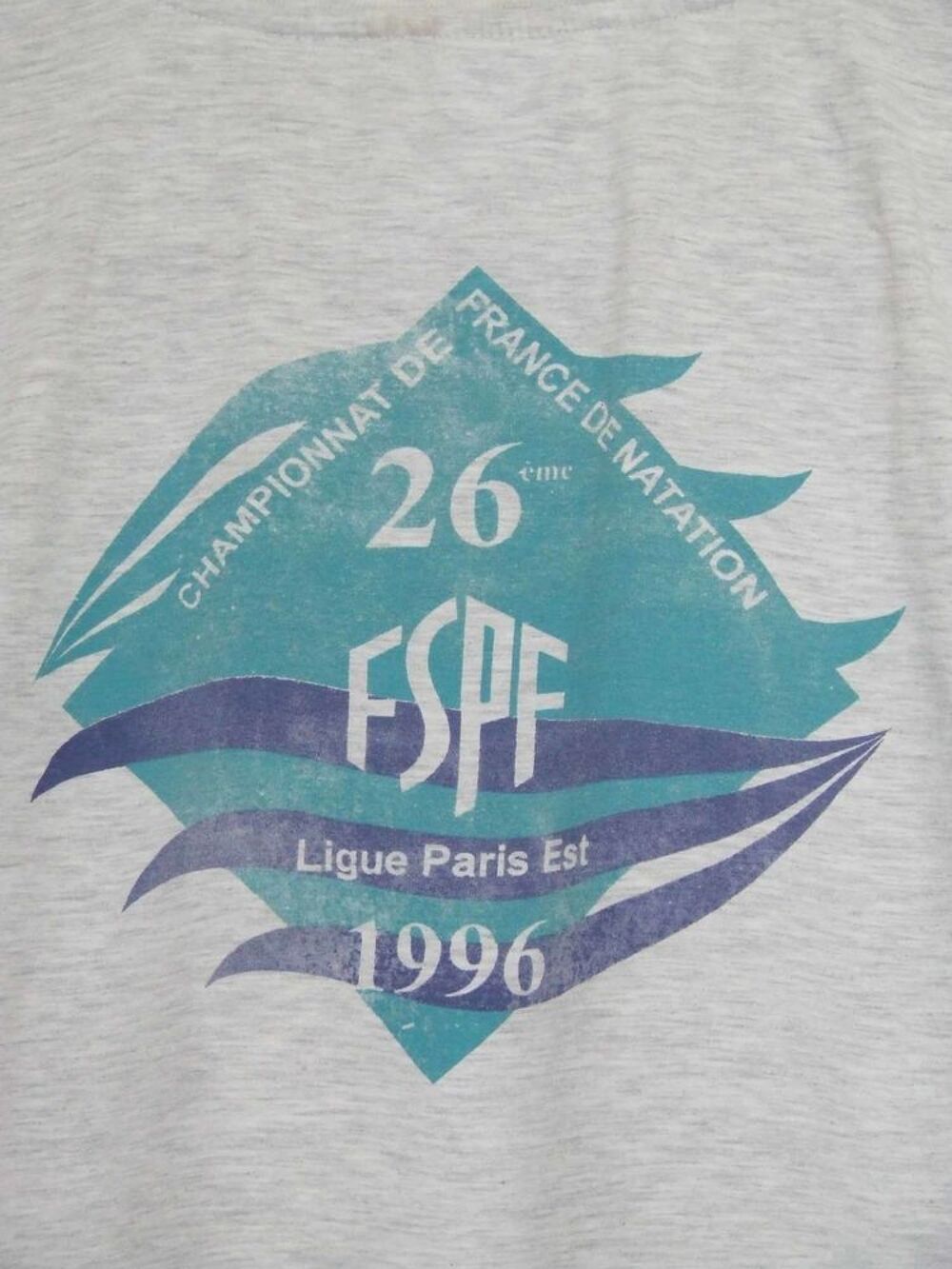 Tee-shirt manches, Gris clair, Taille XXL (46 48) TBE Vêtements