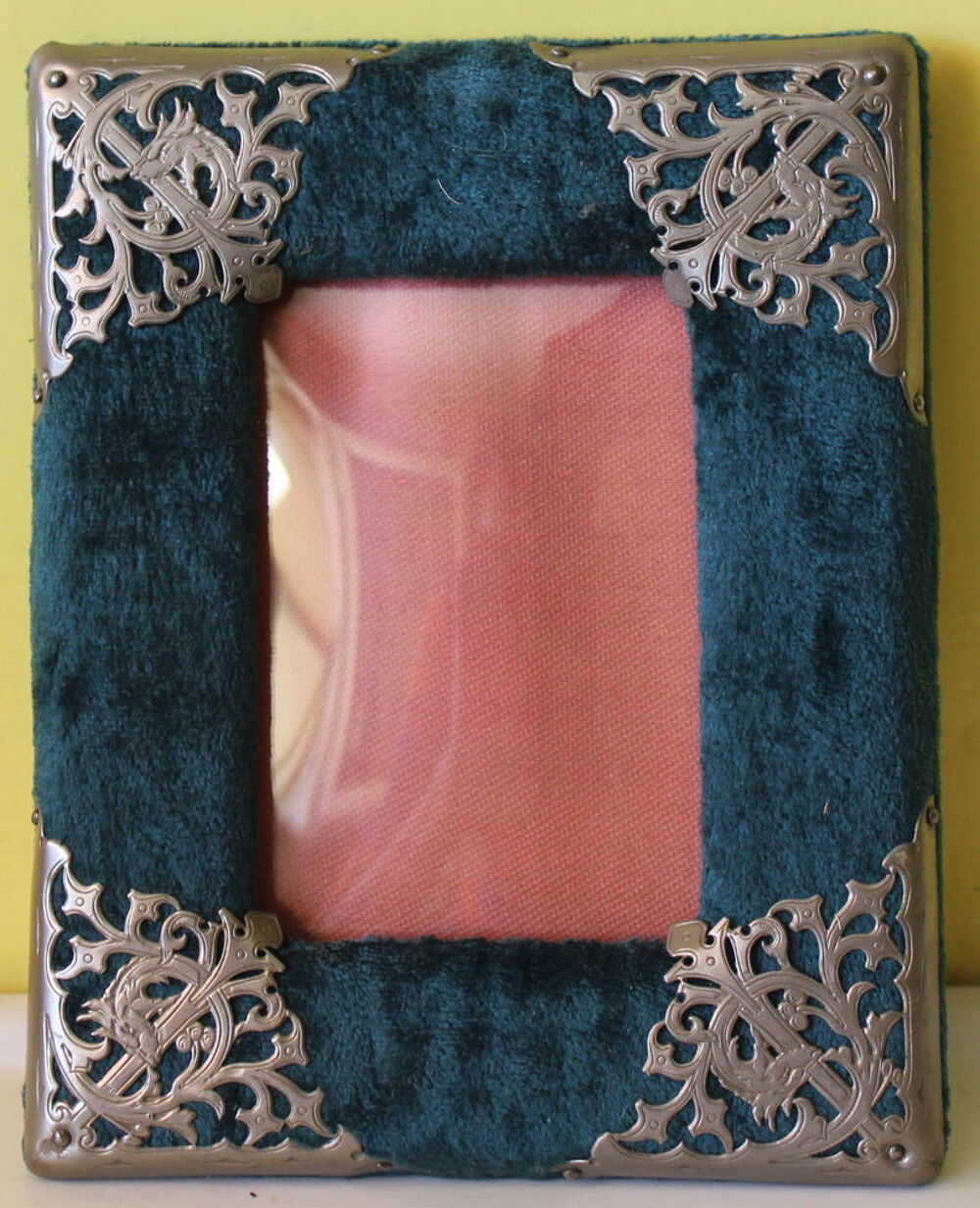 Cadre photo NAPOLEON III velours XIX eme n&eacute;o renaissance Décoration
