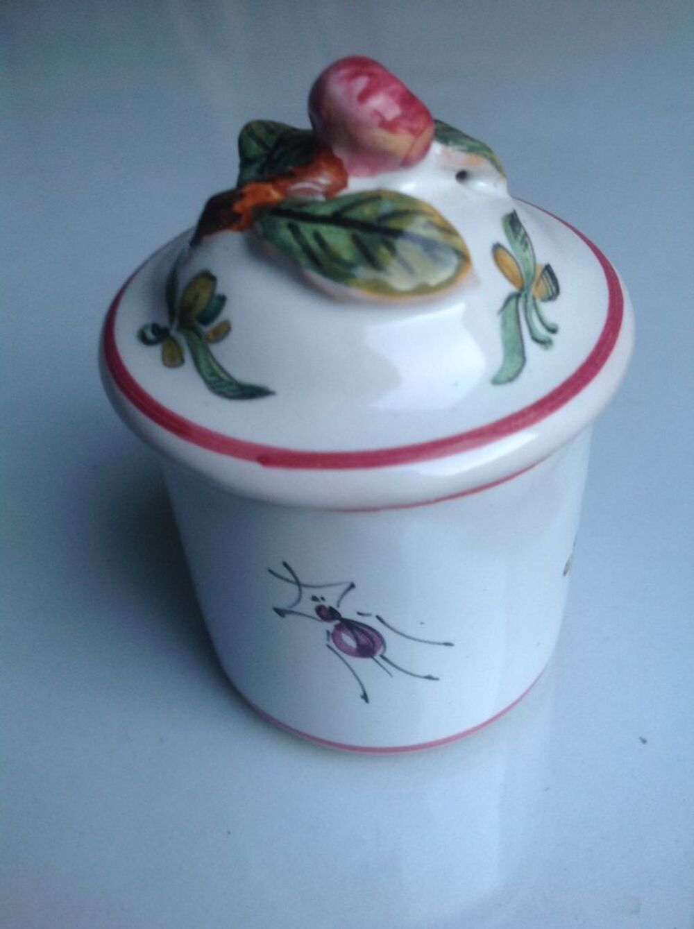 BOITE FAIENCE DE MALICORNE SIGN&Eacute; &Eacute;MILE TESSIER Envoi possibl Décoration