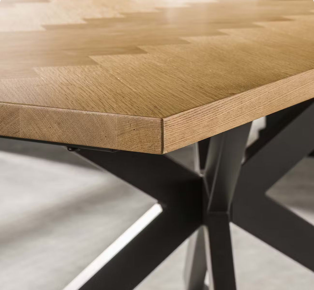 Table industrielle bois et m&eacute;tal Meubles