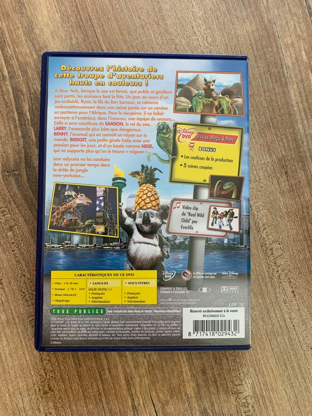 DVD Walt Disney &quot; The Wild la ville c' est la jun DVD et blu-ray