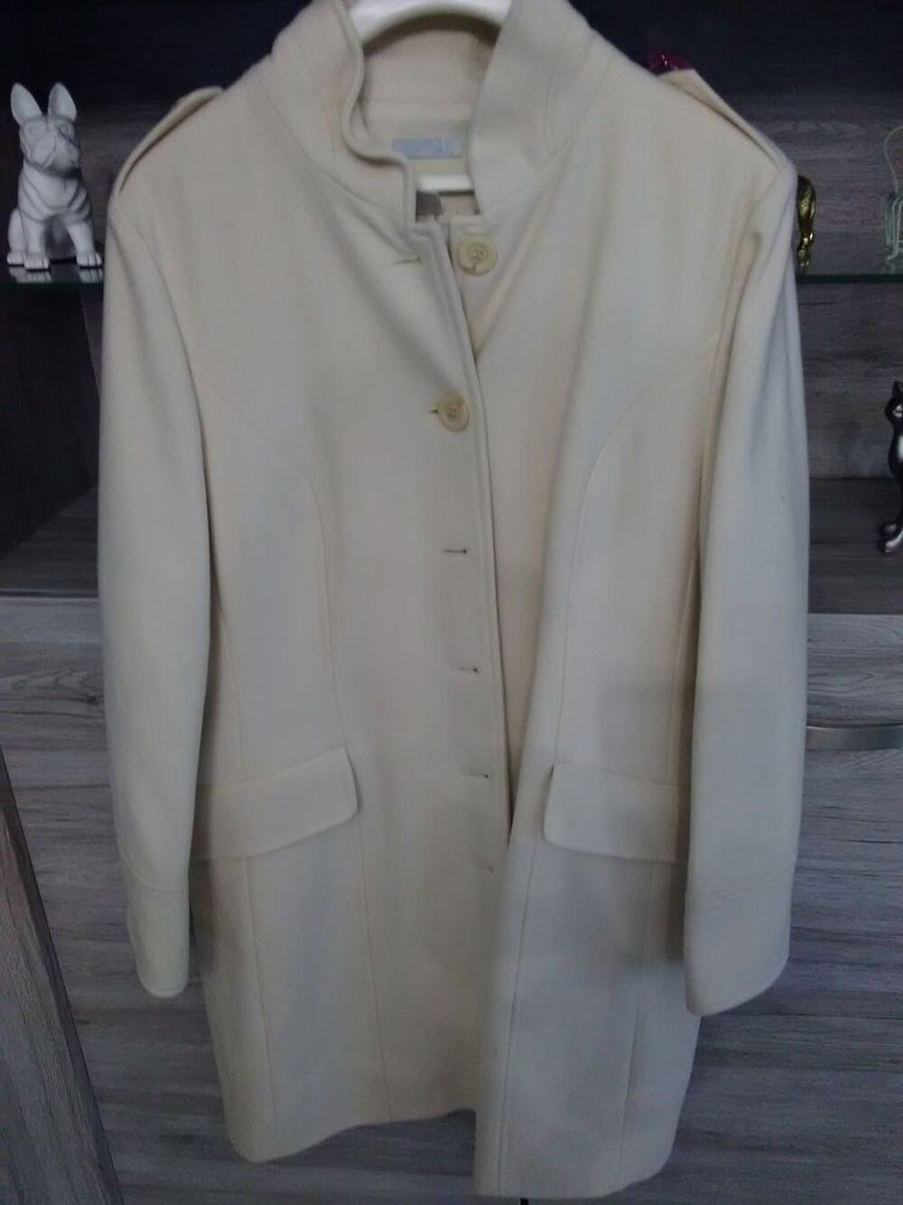 manteau blanc cass&eacute; Vêtements