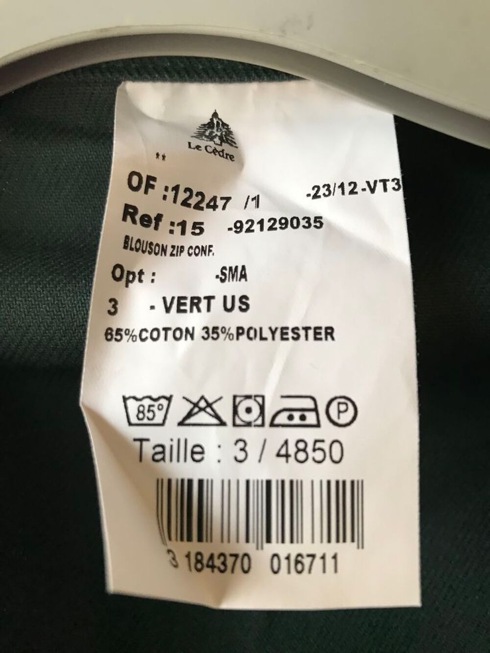 veste de travail Le Cedre Bricolage