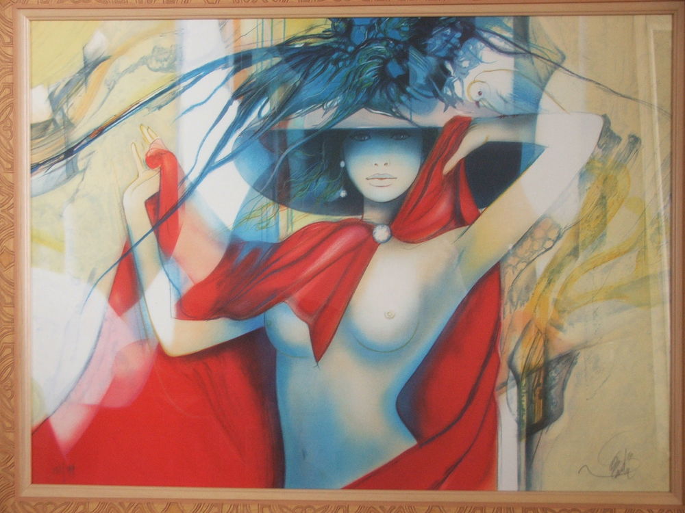 Lithographie Jean-Baptiste Valadi&eacute; Décoration