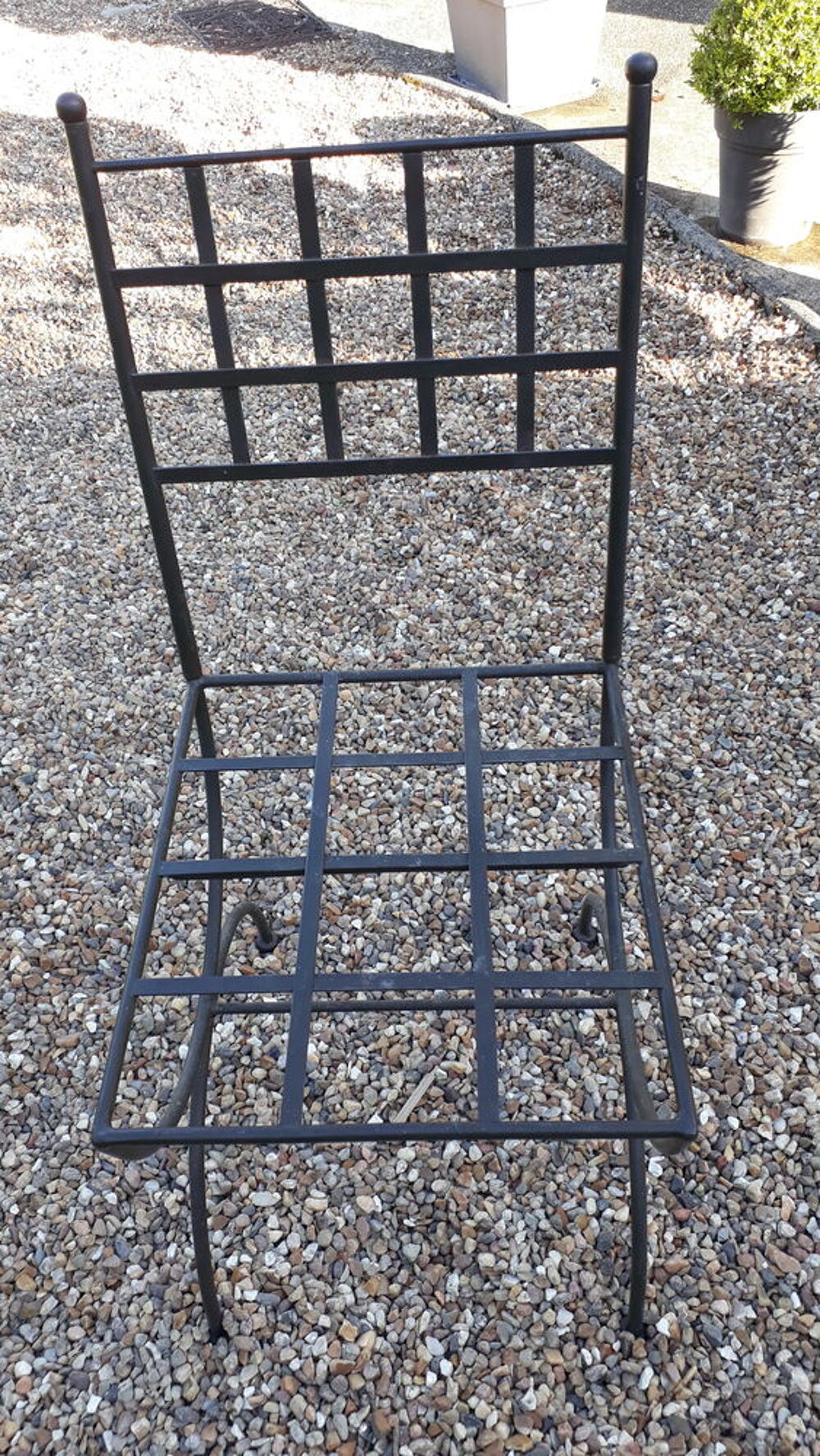 Lot de 2 Chaises Fer Forg&eacute; avec Cousins Neufs Jardin